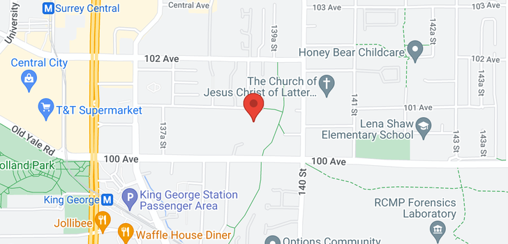 map of 303 13910 101 AVENUE